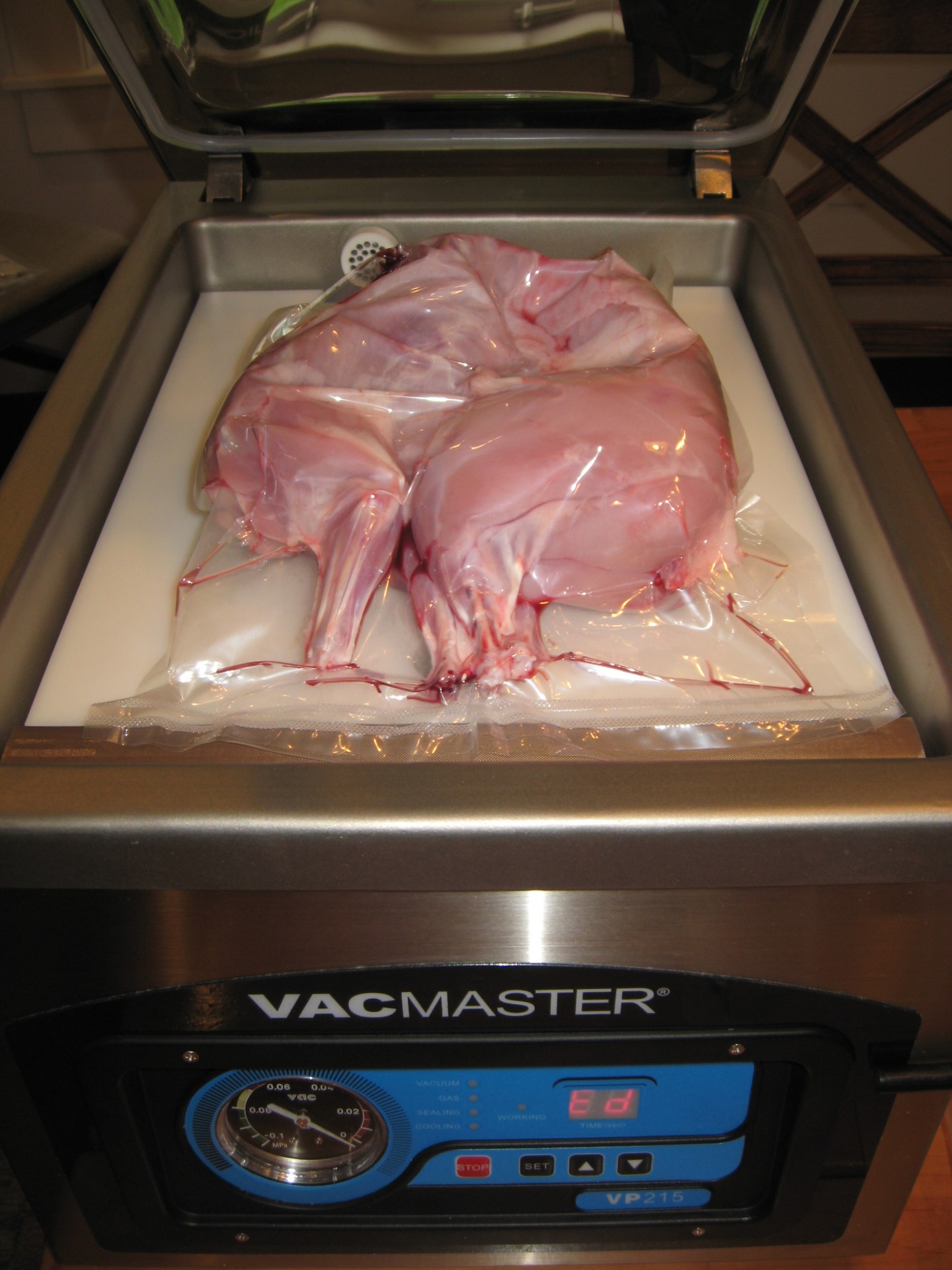 Rabbit in vacuum sealer